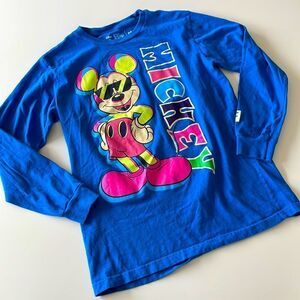 Disney Mickey Mouse Neff Long Sleeve Shirt Neon